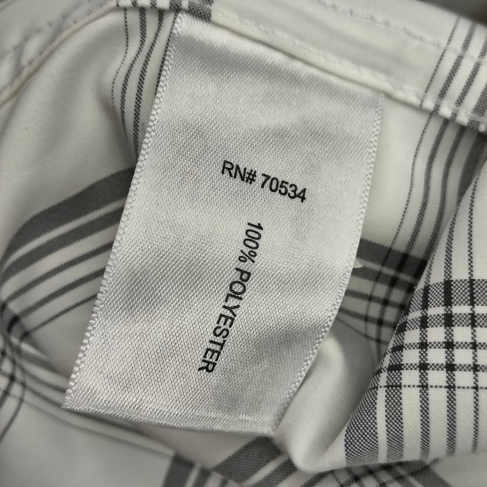 Orvis Mens XXL Active Fit Plaid Long Sleeve Button Down Shirt White Black 3BC6 - Picture 6 of 10
